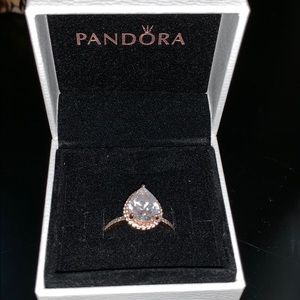 Rose gold pandora ring